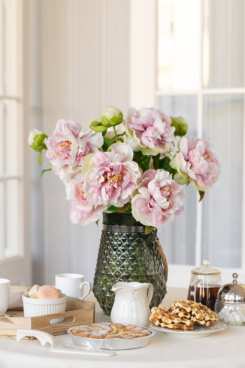 Allow this Lavender Pink Phoenix Peony Faux Flower to bring a sense of wonder and tranquility into your home, office, or special event.