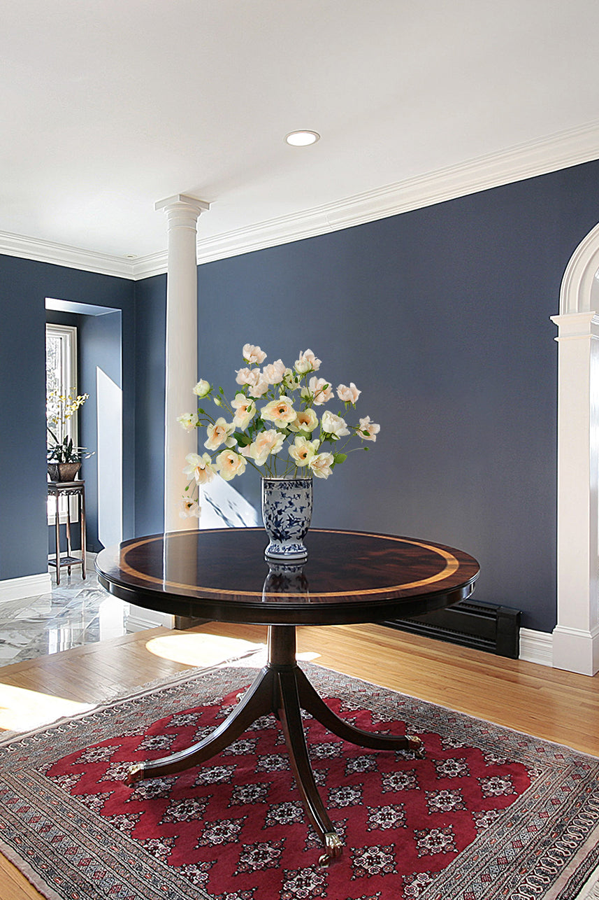 Yellow peach fake Anemone flower brings a vibrant touch to bathroom design, infusing the space with warmth and charm.