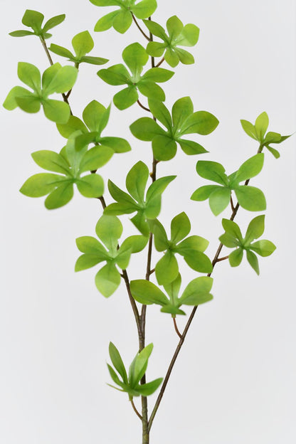 Artificial light green enkianthus perulatus branches, 27 inches tall, adding a natural touch to your decor