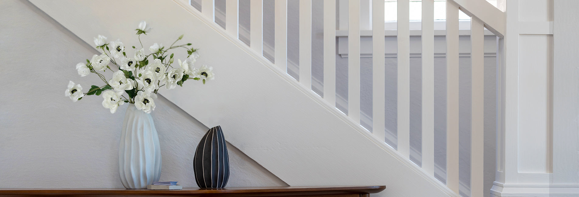 Silkfloras-artificial-fake-silk-flowers-Cream-White-Anemone-Flower-37-inch