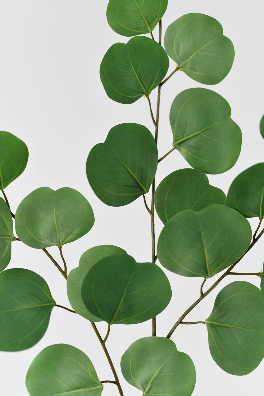 "Silkfloras artificial branches with moss green silver dollar eucalyptus, 33 inches tall, for a realistic and natural display."