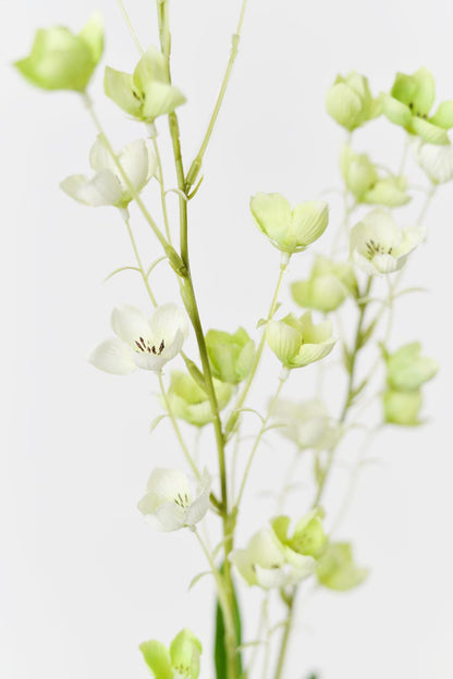 Artificial Enkianthu flowers arranged in a bouquet or floral arrangement with green color